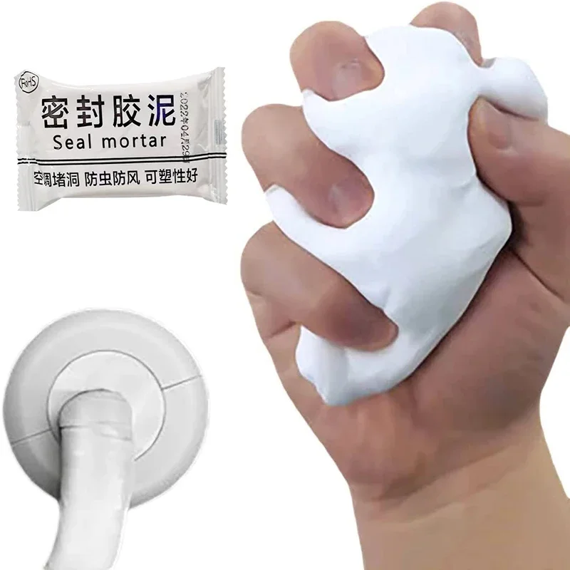 Wall Hole Sealing Glue Waterproof Air-Conditioning Mending Household Plasticine Sewer Pipe Seal Mud Kitchen Pipe Repair sealant paste waterproof sealant wall repair tool