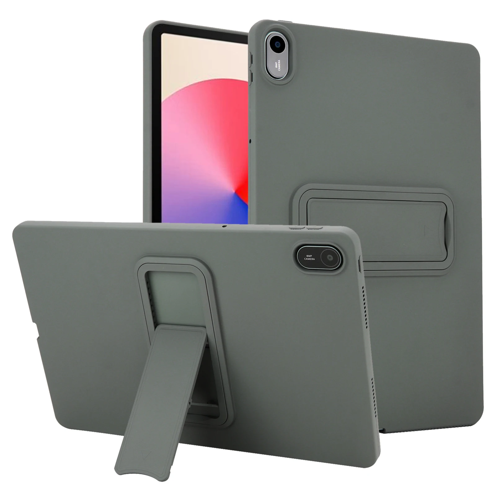 Anti-Fingerprint TPU Tablet Case with Adjustable Gear Bracket