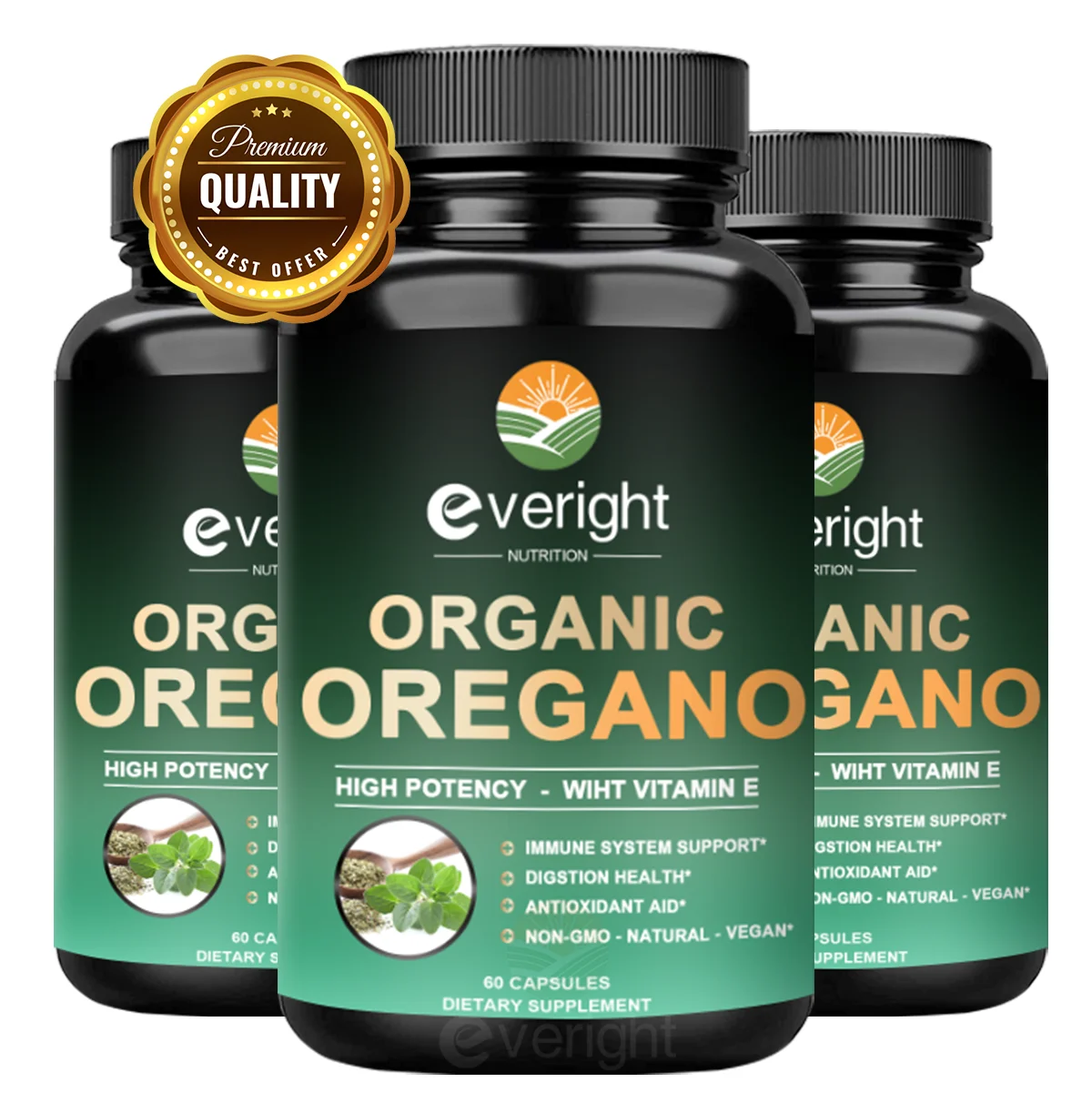 Cápsula de extracto de Origanum, aceite de orégano para la digestión, suplementos herbales para la salud Intestinal, ayuda antioxidante saludable en general