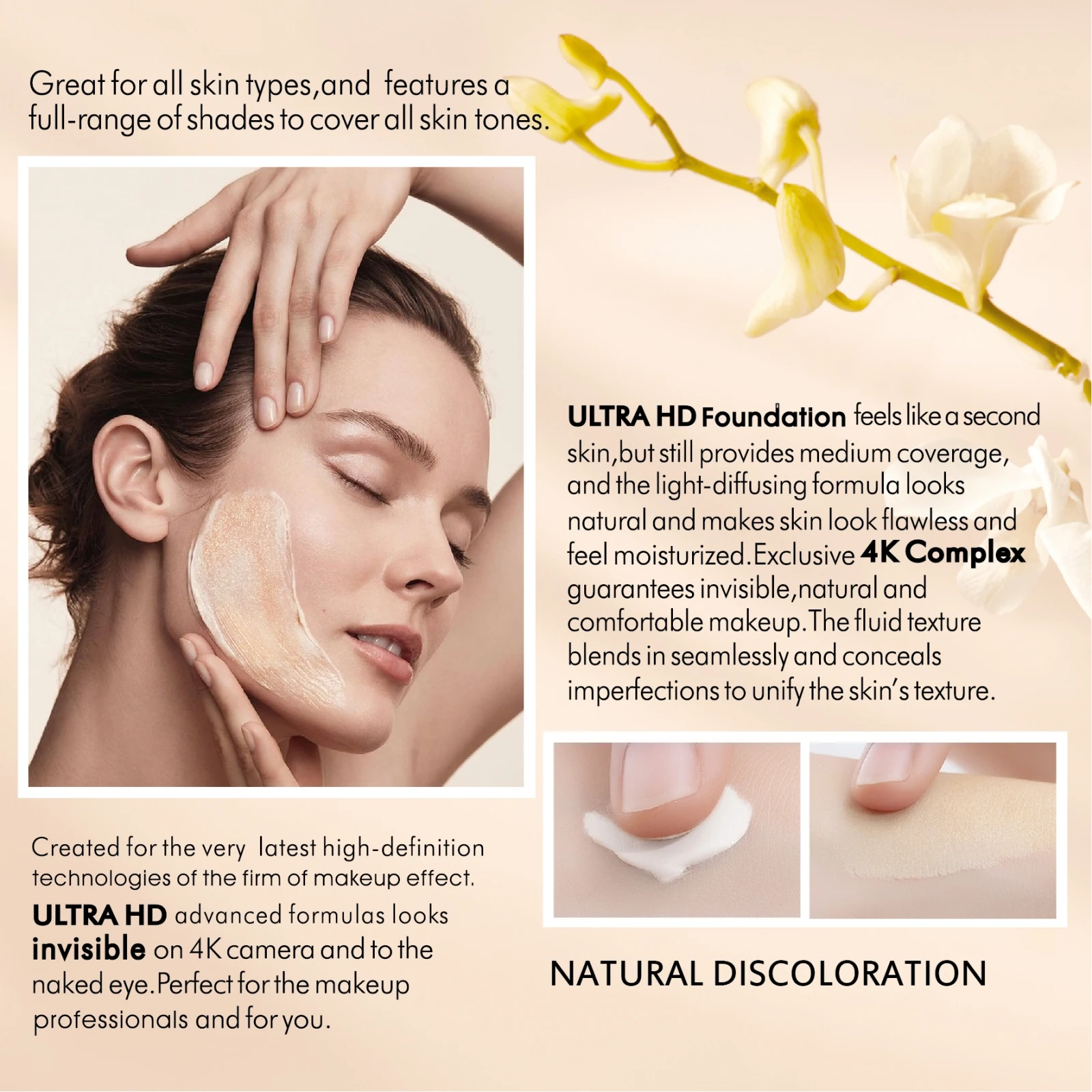 TLM Liquid Foundation Color Changing Concealer Waterproof Natural Brighten Skin Tone Face Cosmetics Makeup for Women & Men 30ml liquid foundation waterproof foundation