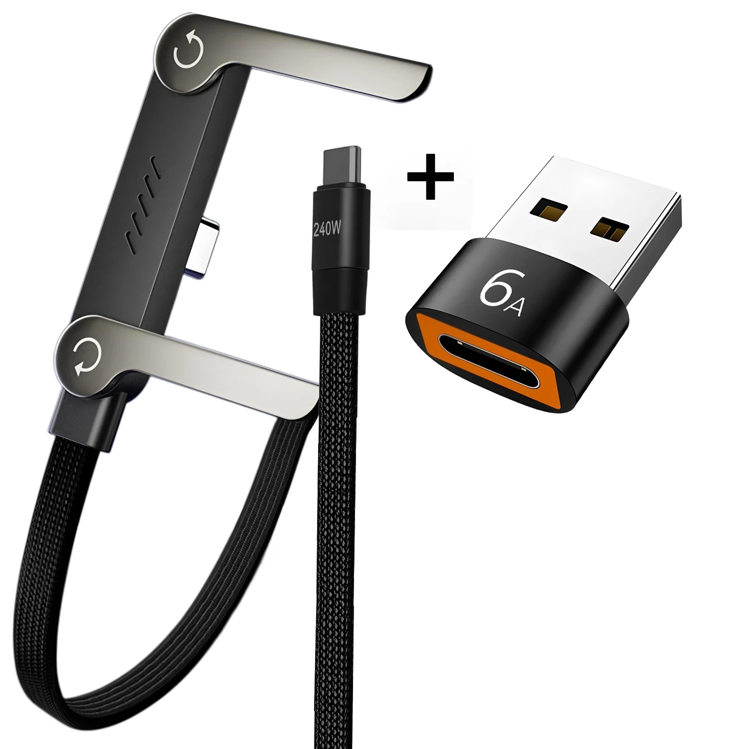 ตัวเลือกสินค้า สายชาร์จเร็ว 240W พับได้ ชาร์จได้ทุกอุปกรณ์