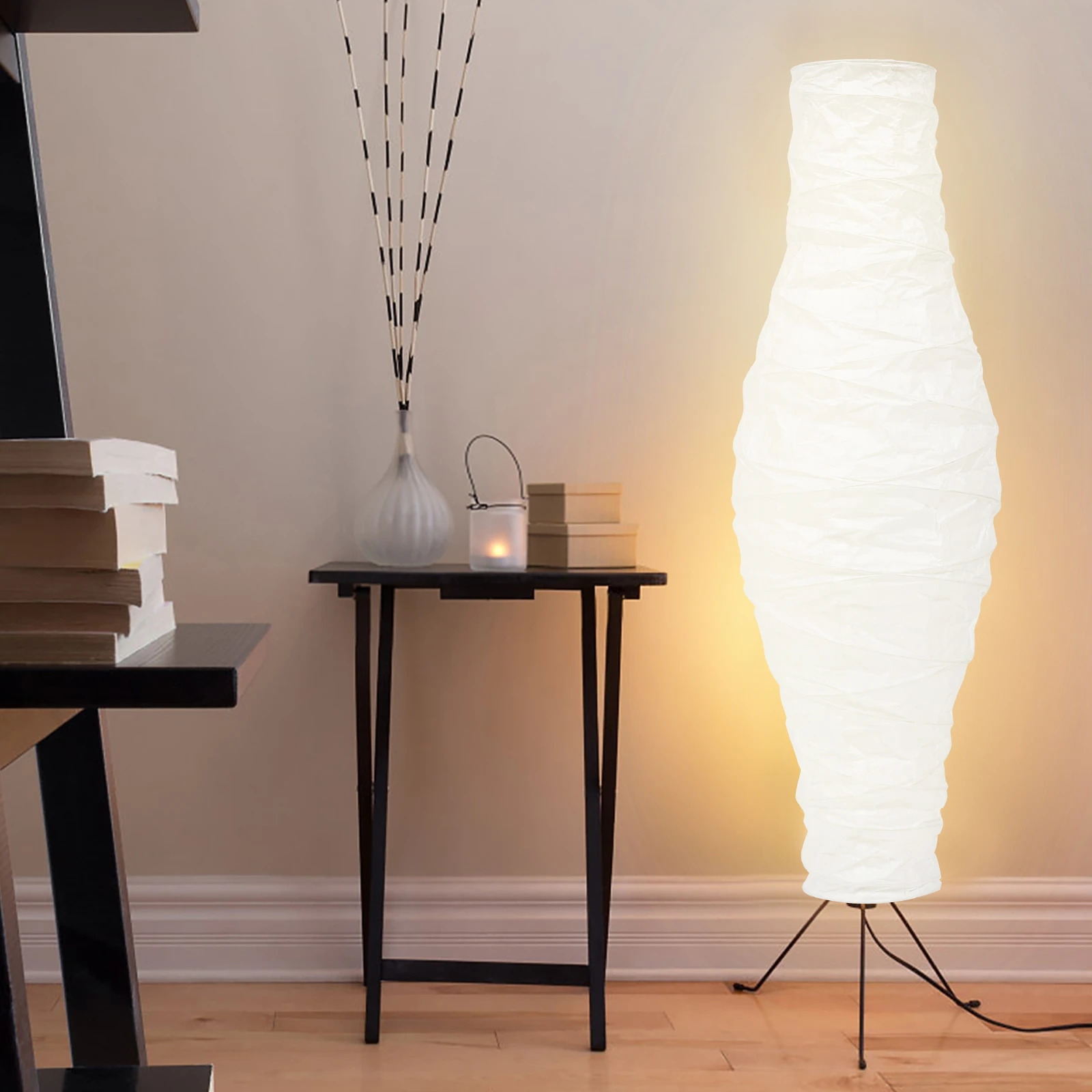 Je zal beter worden Doodt door elkaar haspelen Lampenkap Papier Vloer Shades Light Lampenkap Cover Lampen Lantaarns Rijst  Stijl Kroonluchter Nordic Vervanging Staande Tafel Wit| | - AliExpress