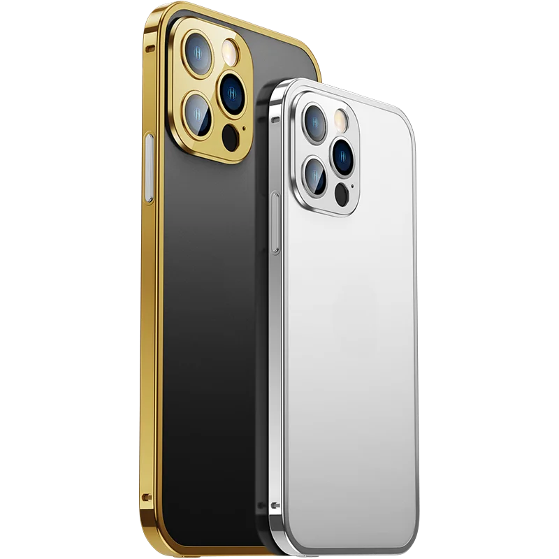 Electroplate Carmera+Frame Aluminum Metal Bumper For iPhone 13 /13 Pro/13 Pro Max Lens Protector Cover Case Frame