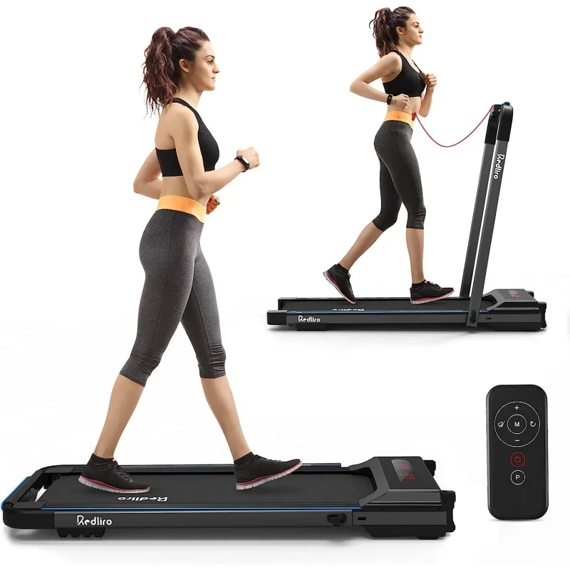 

REDLIRO Under Desk Treadmill 2 in 1 Walking Pad, Portable, Folding, Electric, Motorized, Walking and Jogging Machine with Remote