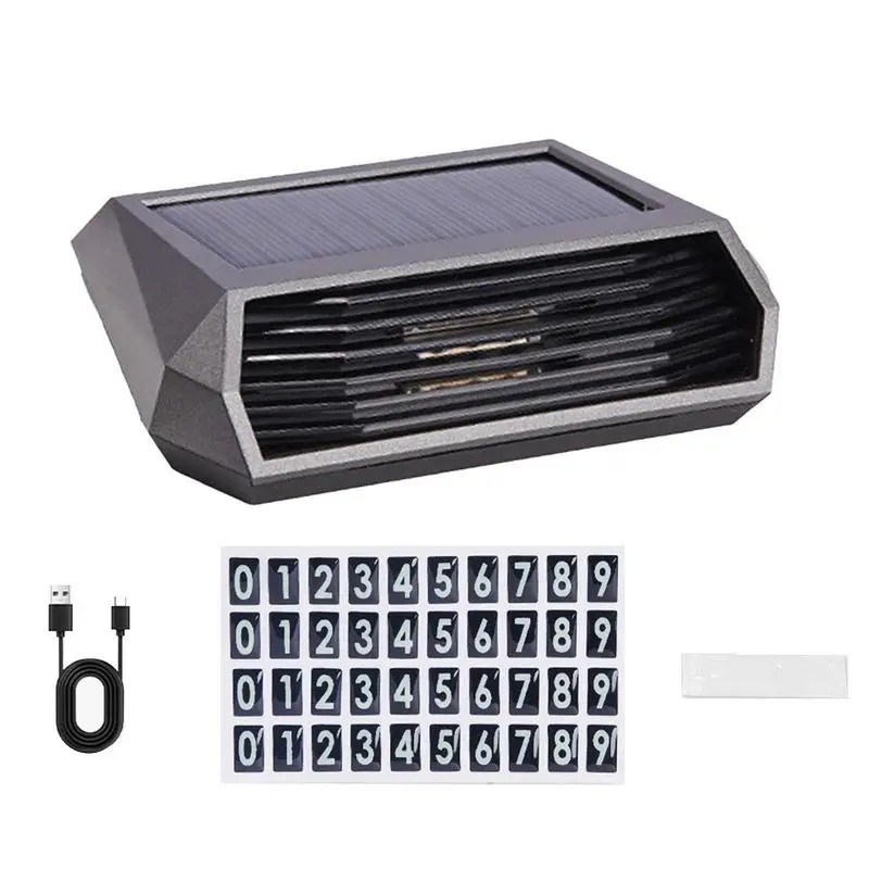 

Portable Air Purifier Solar Power Small Air Cleaner With Number Plate USB Dual Charging Small Air Purifier That Removes Odors