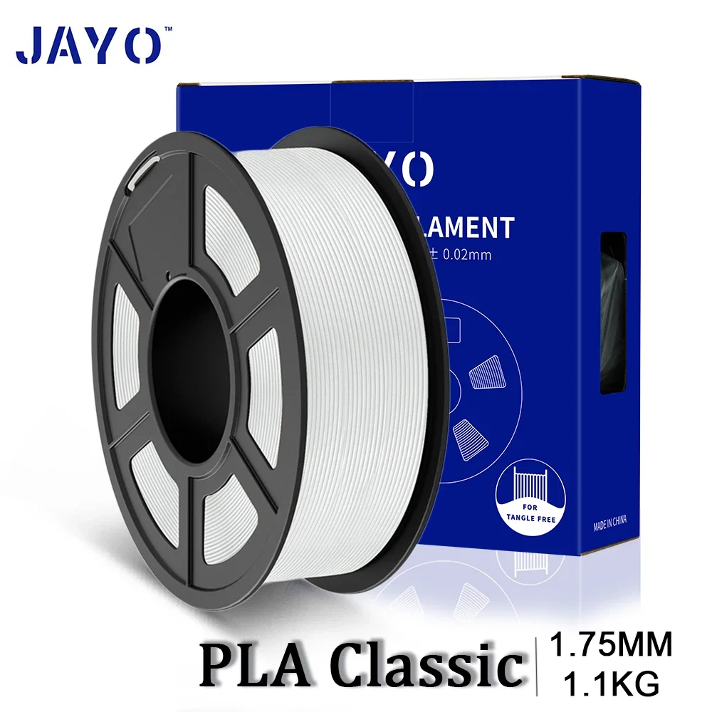 JAYO imprimante 3D PLA Filament classique 1.75mm +/-0.02mm 300-600 mm/s plage d'impression Filament d'imprimante 3D PLA rapide à haut débit pour 3D