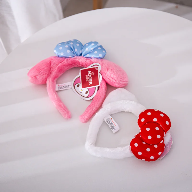 Sanrio Hello Kitty Melody Wash Face Headbands Cartoon & Cute Girls Hairbands Children Hair Accessories