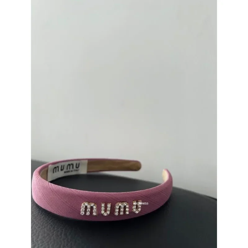 

Letter Headband Round Trendy Pink Fashionable Girl Hair Band for Women