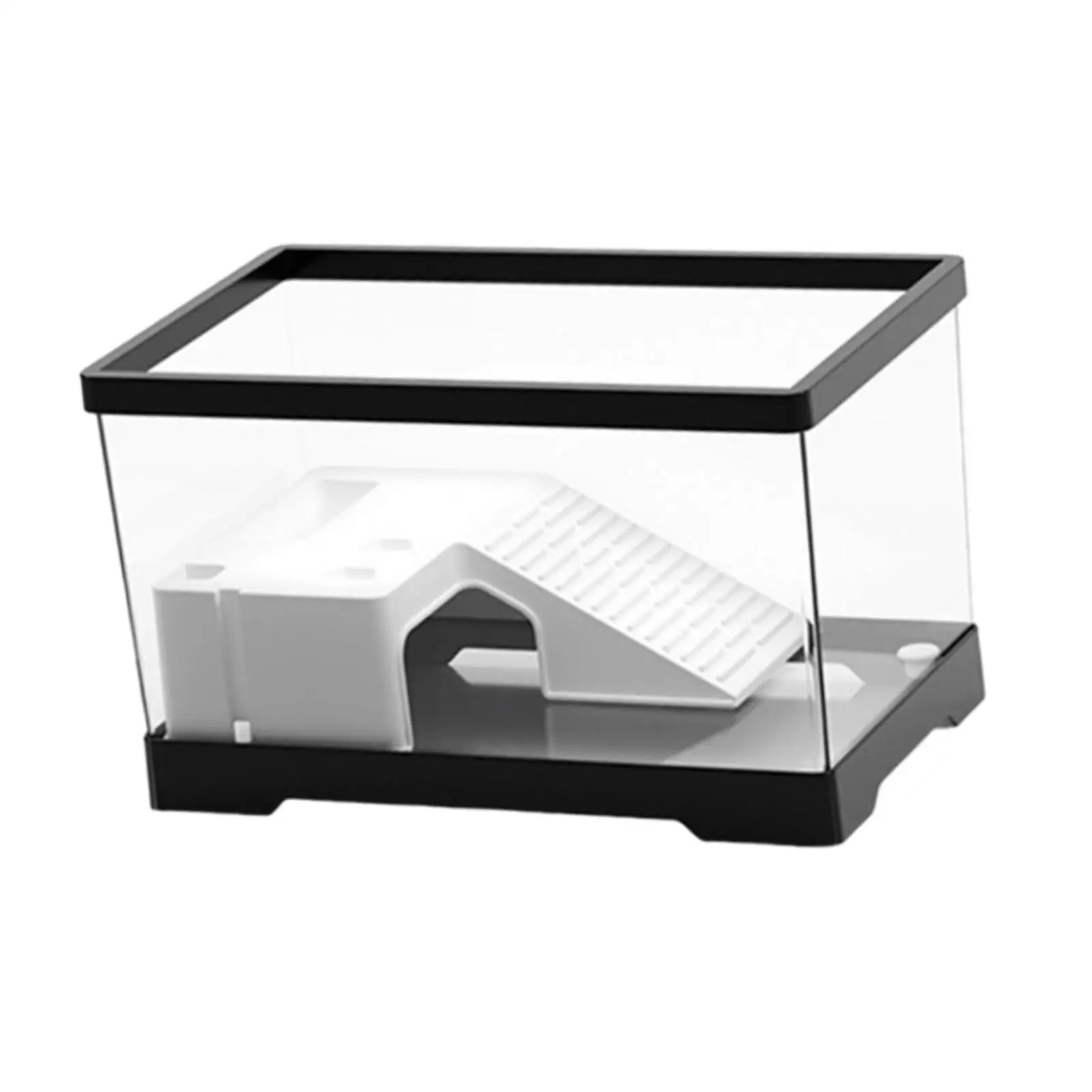 Turtle Tank Turtle Habitat Multifunctional Area Hideout Box Terrapin with Platform Tortoise Enclosure Starter Indoor Decor