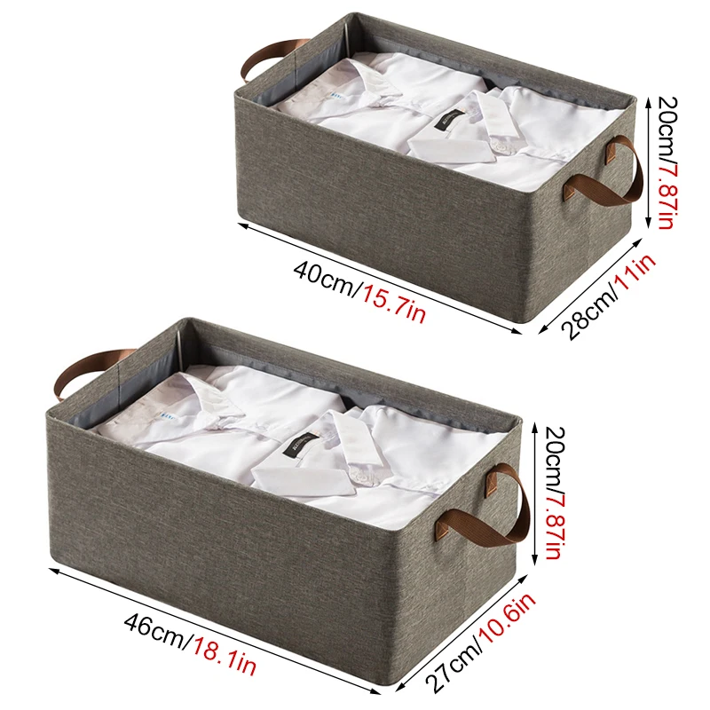 Clothes Organizer Trousers Clothes Jeans Storage Box Toy Snacks Sundries Organizer Multifunctional Cosmetics Folding Fabric Box 4