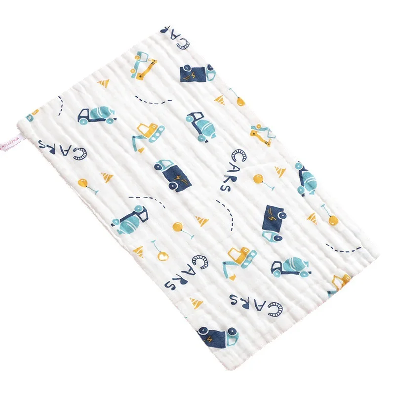 25x50cm Baby Six-layer Pure Cotton Gauze Small Towel Face Towel Square Mouth Baby Washcloth