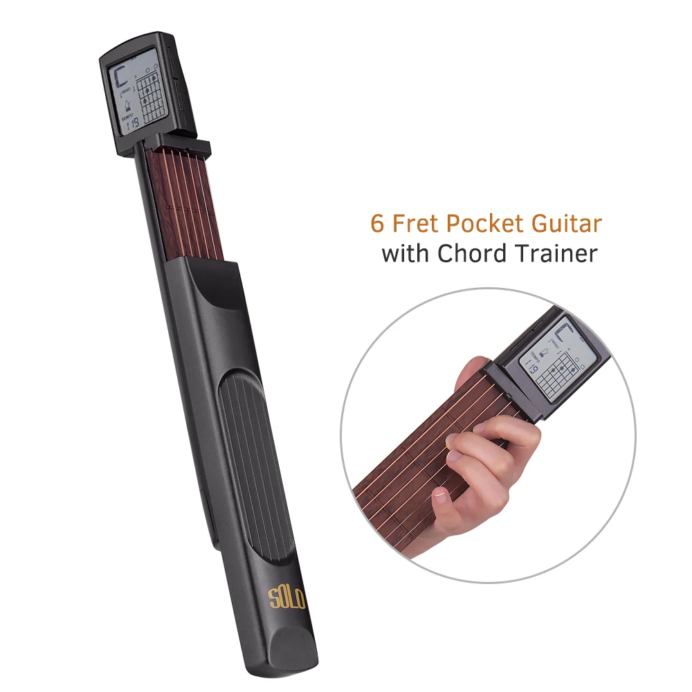 Pocket Guitar Chord Practice Tool Portable Guitar Neck Trainer With