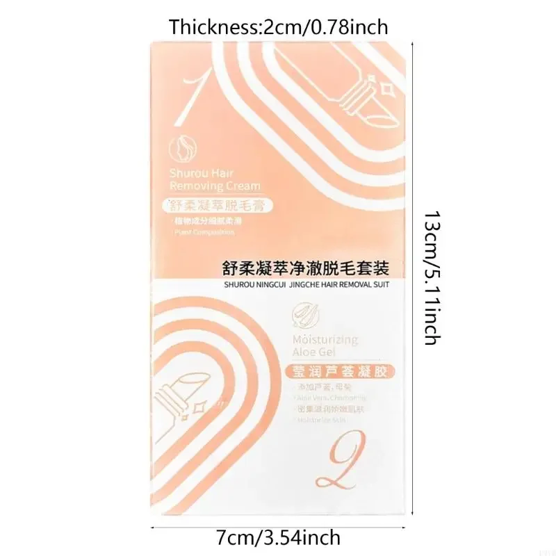 20g Body Hair Removal Cream with Spatula Applicator,Gentle Formula,Safe for Sensitive Skin Facials Hair Removal Cream X7XA
