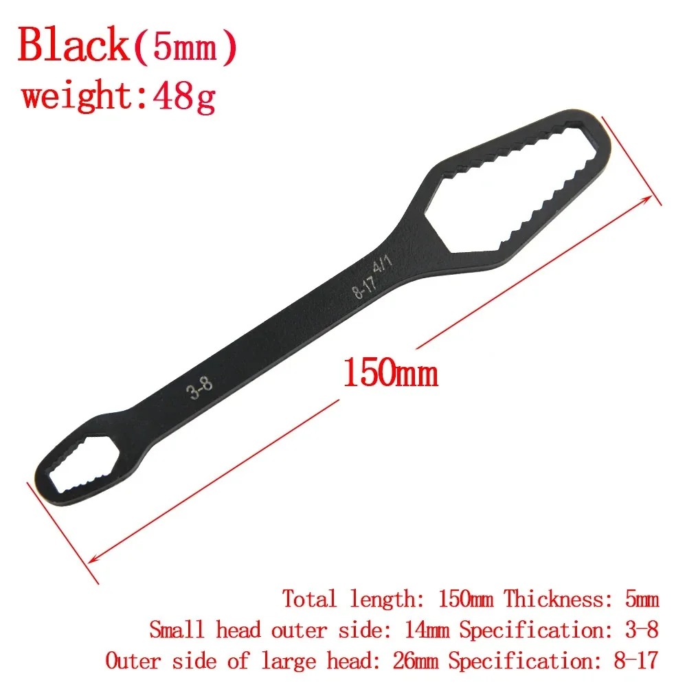 3-17mm Multifunctional Double End Box 8-22mm Hexagonal Solid Wrench ForTightening VariousDiameter Screws And Nuts 4