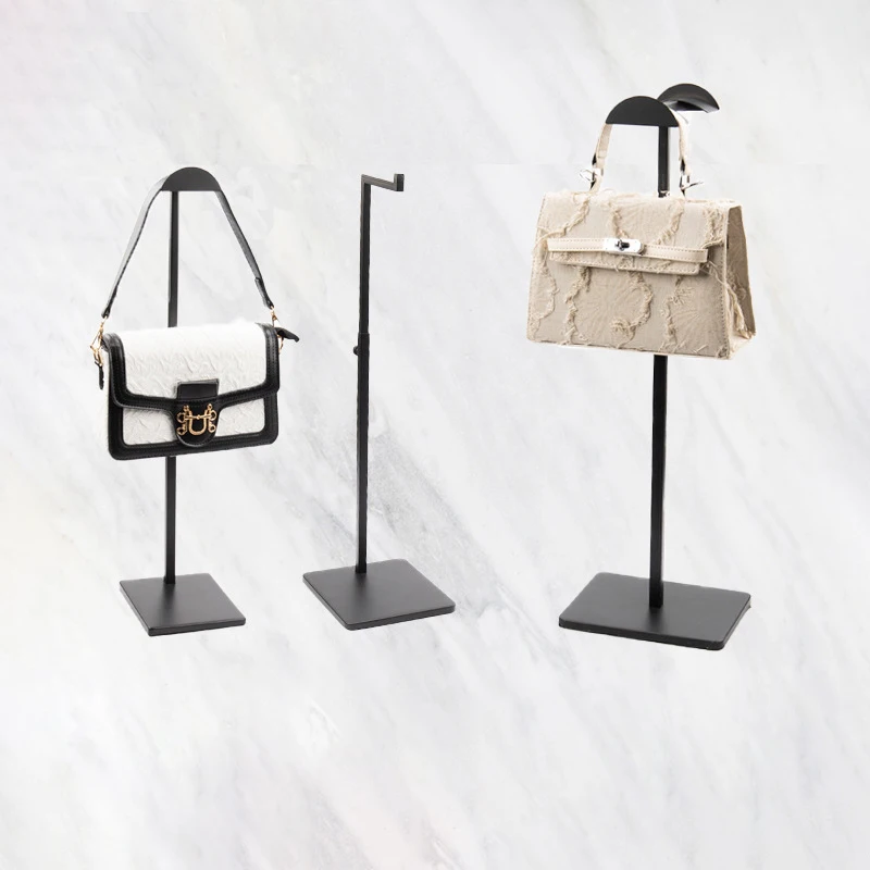Adjustable Stainless Steel Handbag Display Rack Wallet Purse Stand Shoulder  Bags Organizer Hanging Hook Holder Retail Countertop - AliExpress