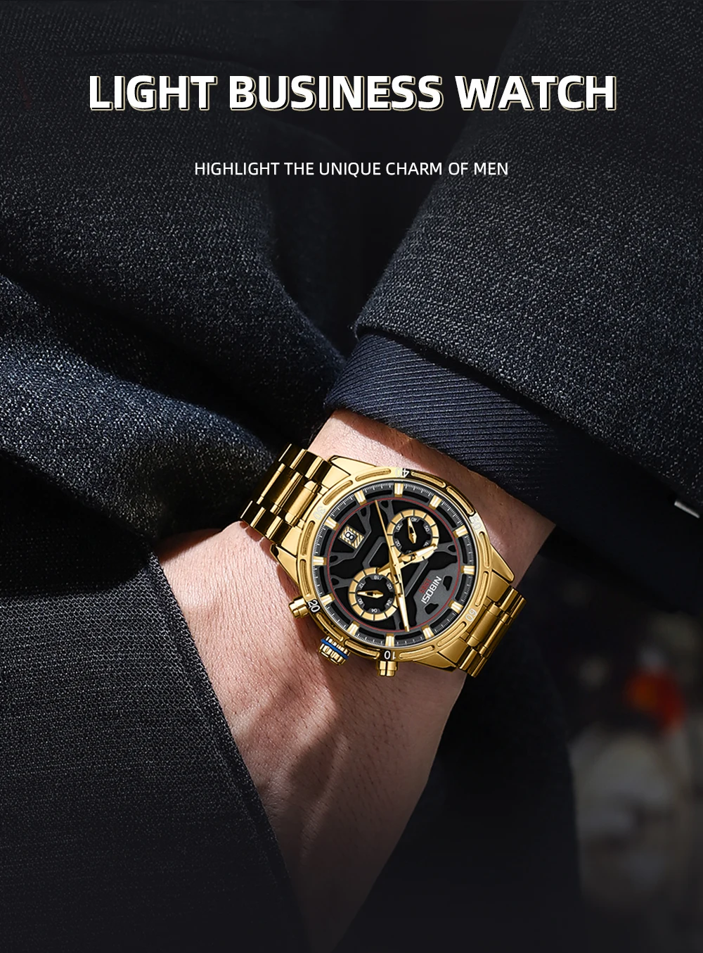 Quartz Watch with Luminous Display 2537 Nibosi