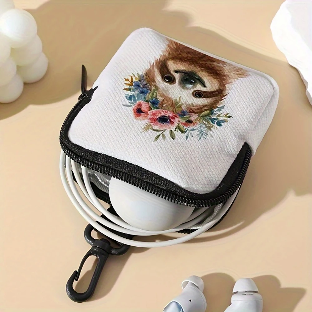 1pc，Koala pattern large capacity coin wallet, digital printed coin wallet, storage bag, are ideal choices for gifts