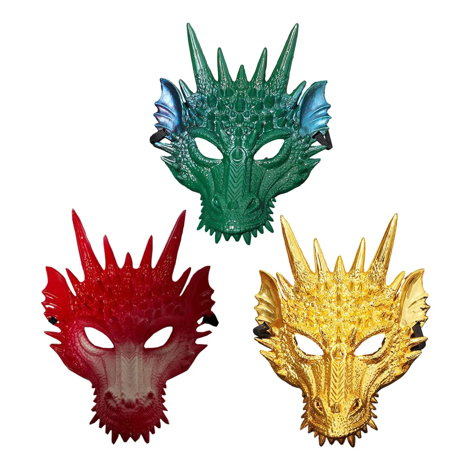 

Dragon Head Mask Unisex Photo Prop Animal Mask for Prom Fancy Dress Medieval