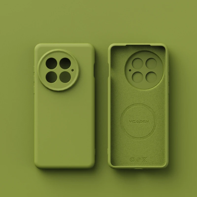 Premium Liquid Silicone Magnetic Case - Shockproof & Wireless Charging Compatible Back Cover