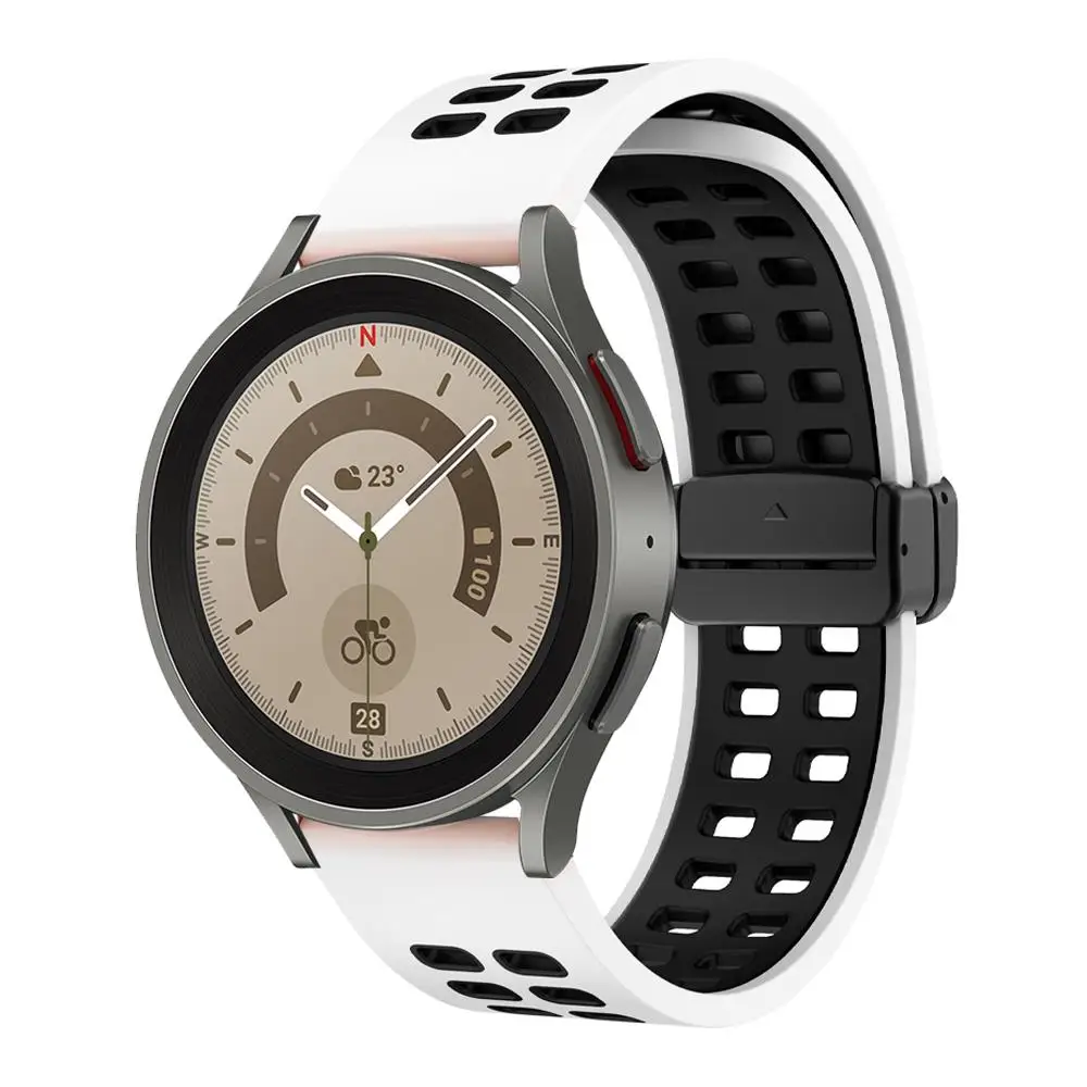 Magnetic Silicone Smartwatch Strap - Universal Fit, Multiple Sizes