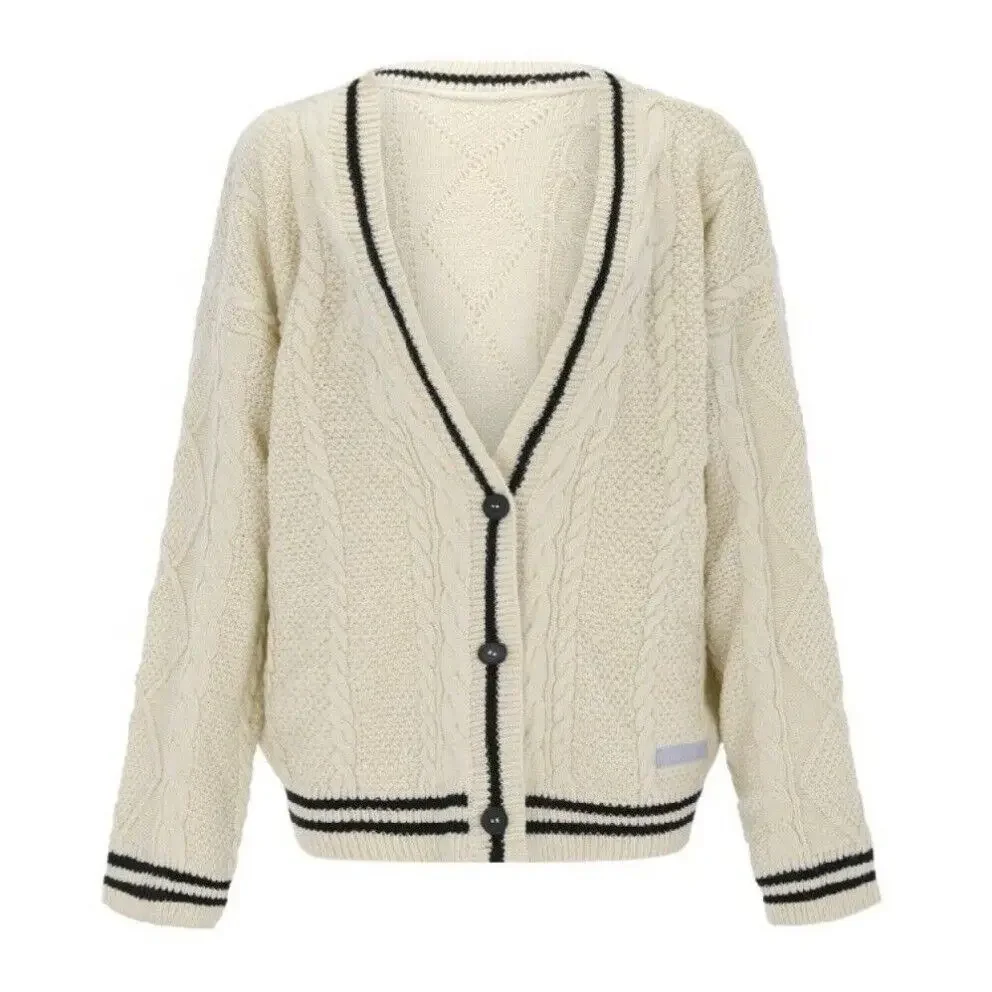 TS Cardigan Star Embroidery Knit Button Up Oversized Folklore Cardigan Sweater Women Unisex Eras Tours Outfit 4