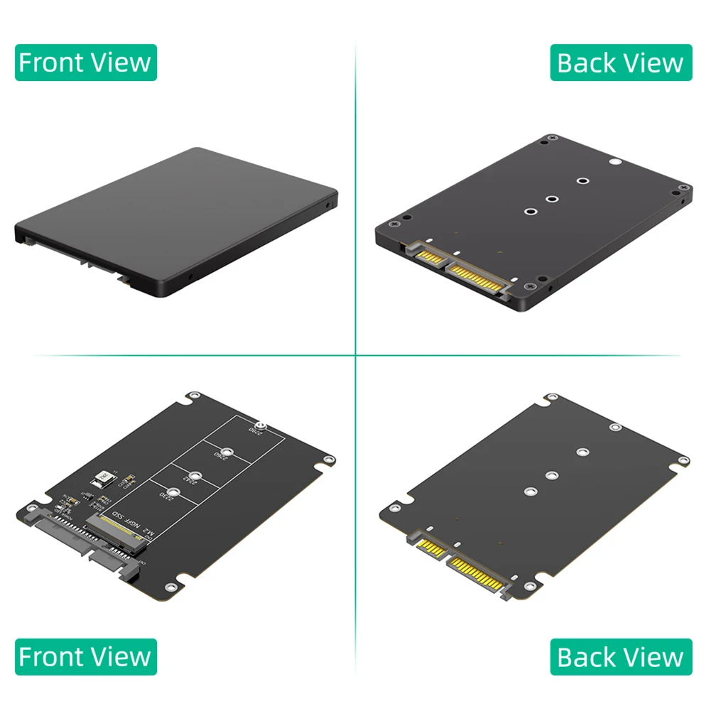 M.2 NGFF B Key To 2.5inch SATA SSD Enclosure M.2 SSD Case External Box NGFF To 2.5 Inch SATA III Adapter For Laptop external hard drive case ssd enclosure hard drive enclosure hard disk case external hard drive box hdd case enclosure hard drive adapter ssd adapter