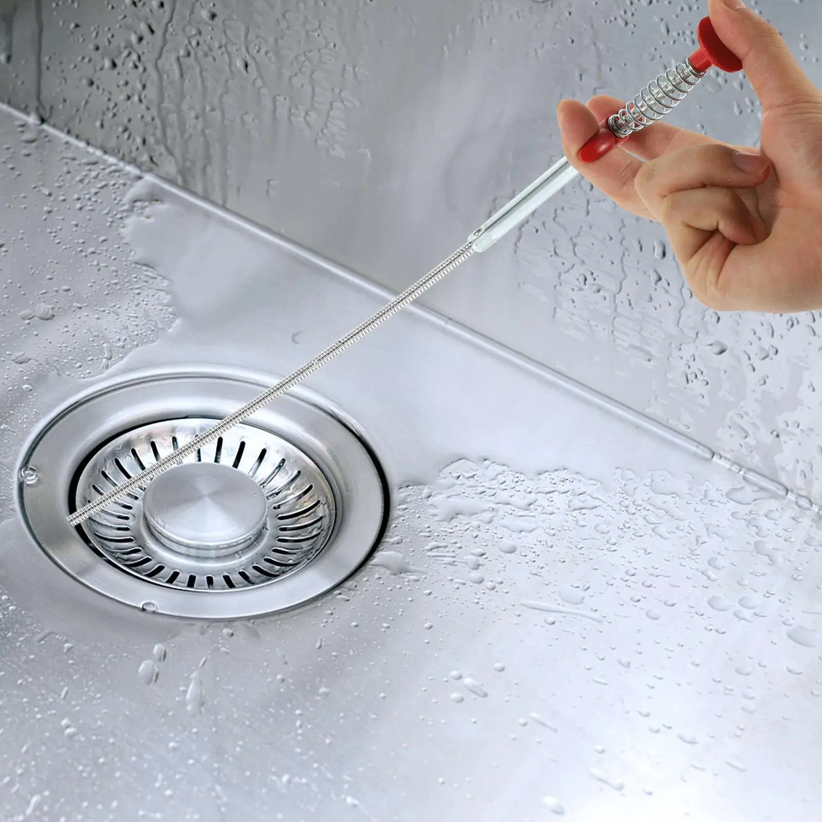 Unclog Sink Cleaner Cleaning Tools Hair Catcher Flexible Grabber Pickup Water Trough Claw