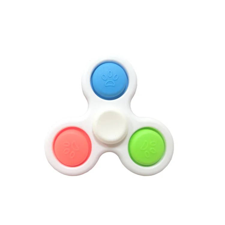 Fidget Spinner Simple Dimple Novelty Finger Toys Flip Sensory Office Desk Stress Release