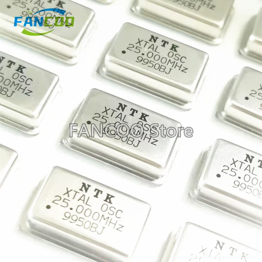 5pcs 25M 25.000M 25MHZ 25.000MHZ Crystal Oscillator Active OSC DIP-4 Rectangle Full Size 3.3V 5V