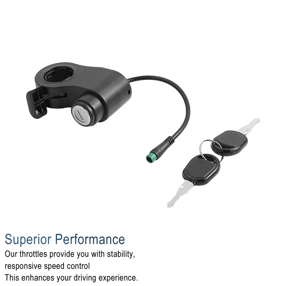 Throttle With Key 5pin Electric Lock For Kukirin G2 Max/G2 Pro Electric Scooter Speed Throttle Hall Accelerator Switch Lock Part