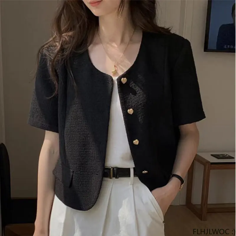 ★SIO★TWO BUTTON CROP SLEEVE JACKET[GREY]★正規品韓国送料込 Trendy Fashionable Casual Short Jacket for Men Vintage Lapel