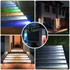 LED Step Lamp Stair Light Outdoor IP67 Waterproof Solar Light With Lens Anti-theft Design Decor Lighting For Garden Deck Path 6