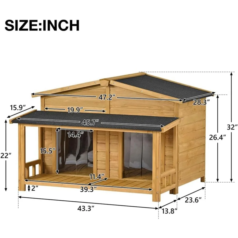Large Dog House for 2 Dogs 2