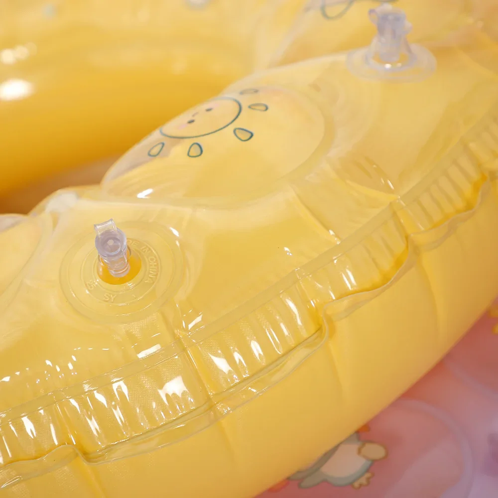 Double Layer Inflatable Crystal Ring Water Toy Thickened Air Bag For Swimming Dual Air Pocket Life Buoy