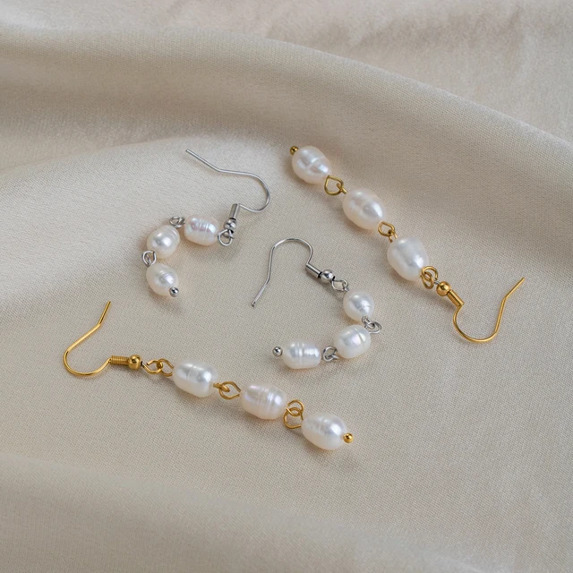 87405-e85ed9.jpg c.citybeauty – boucles d'oreilles élégantes en perles naturelles pour femmes, longue chaîne, en acier inoxydable plaqué or 18 carats, bijoux quotidiens
