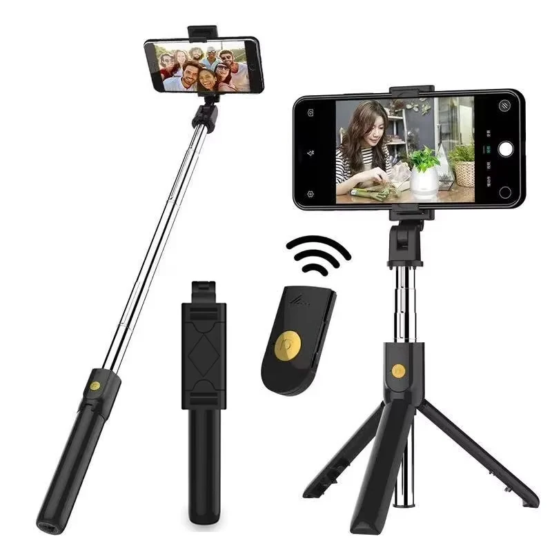Składany statyw do selfie 3 w 1 z pilotem bluetooth_voghion.com