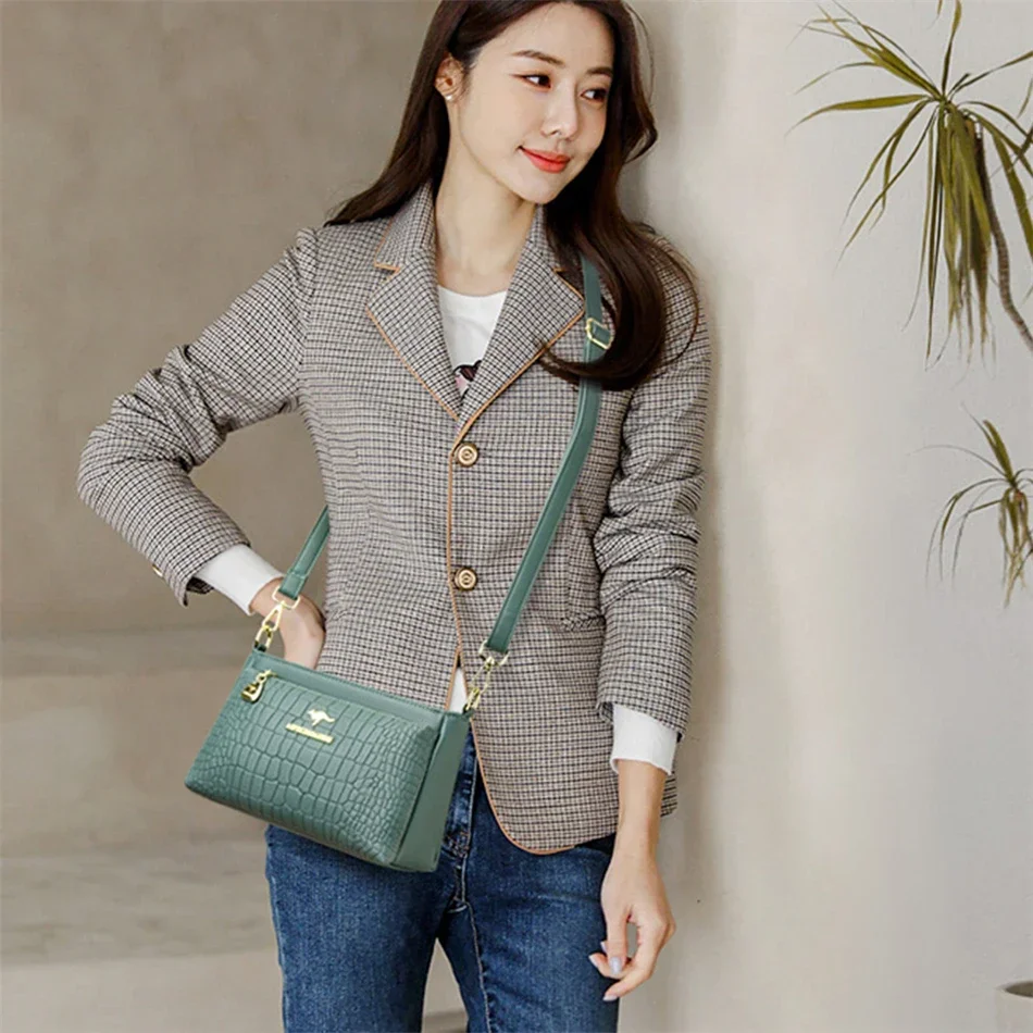 Designer Ladies Leather Shoulder Crossbody Handbags For Women