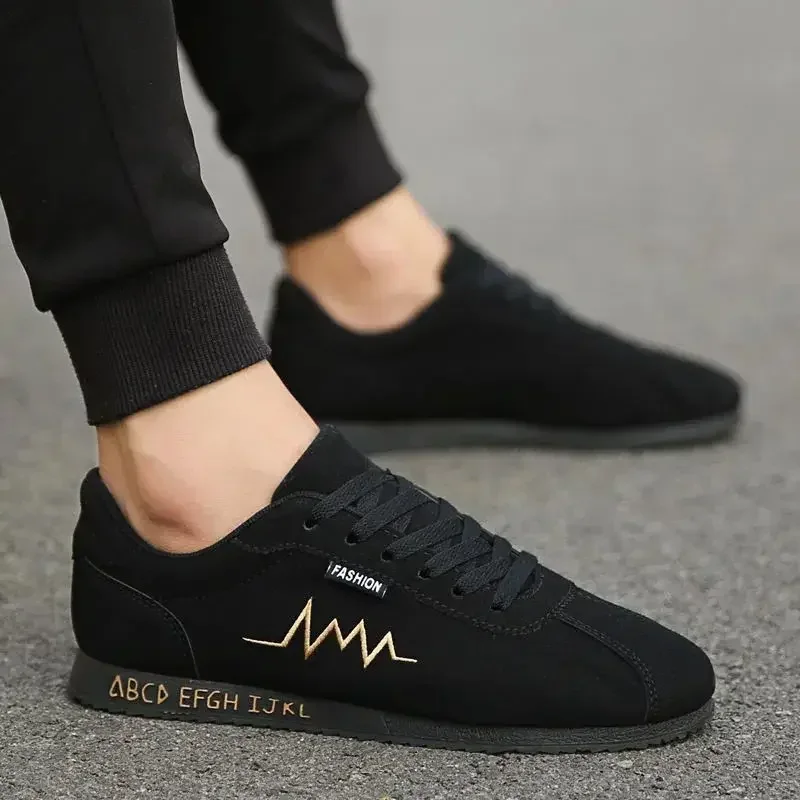 2024 Fashion Red Summer Low Men's Sneakers Canvas Shoes Comfortable Flat Vulcanized Shoes for Men Breathable Gym Mens Trainers 3