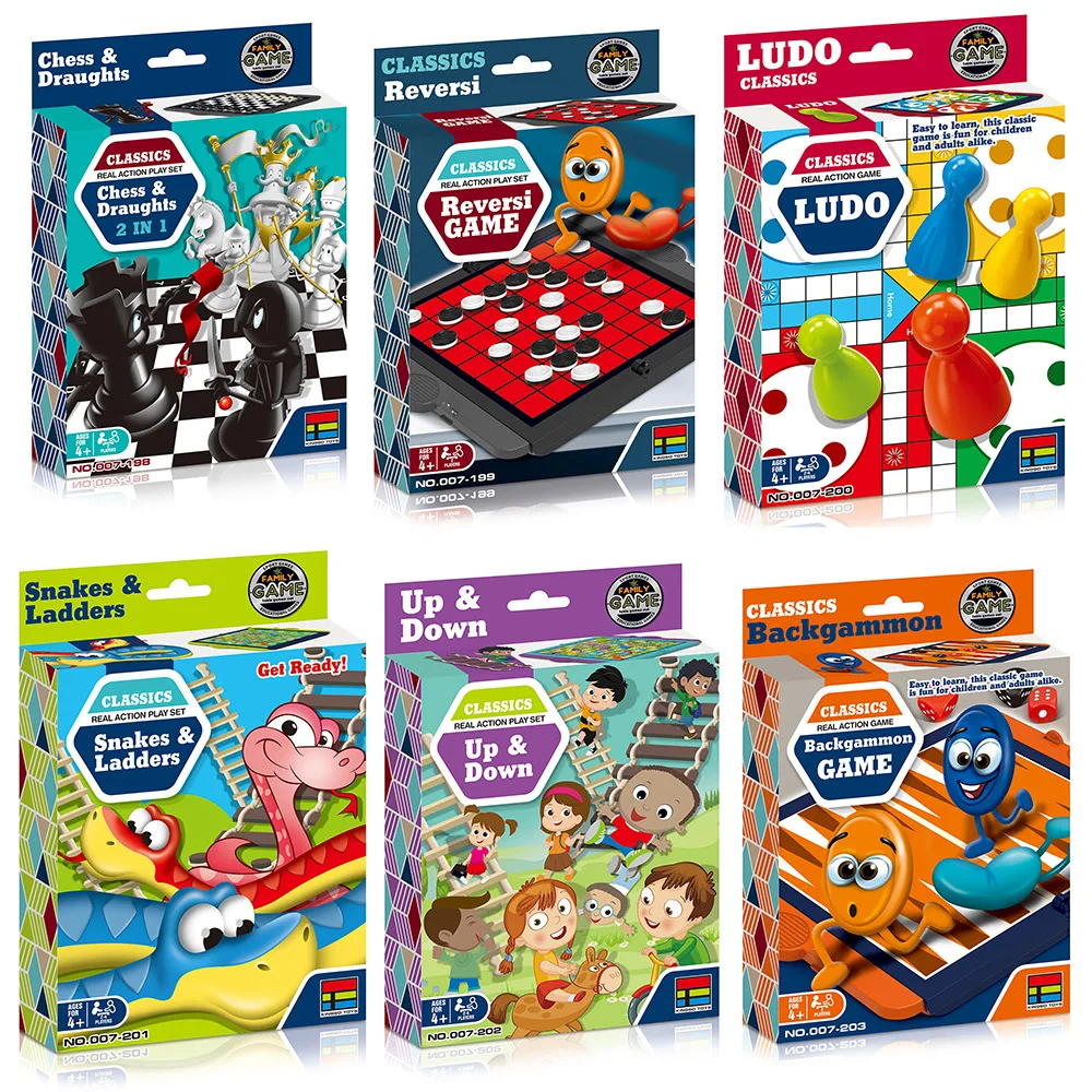 Chess Draughts Reversi Game Ludo Snakes Ladders Backgammon family board game Puzzle toy Christmas board game table games