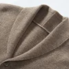 ZOCEPT High Quality Goat Cashmere Vest for Men Autumn Winter Casual Knitted Business Lapel Sweater Sleeveless Cardigan Waistcoat 6