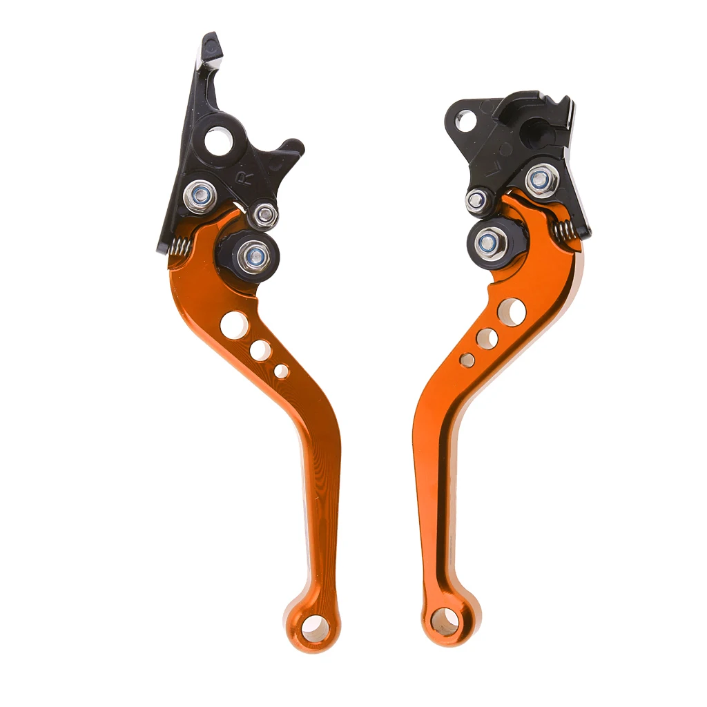 GY6 Scooter Adjustable Brake Levers Aluminum Handle Rear Disc & Drum with 6 Position Lever