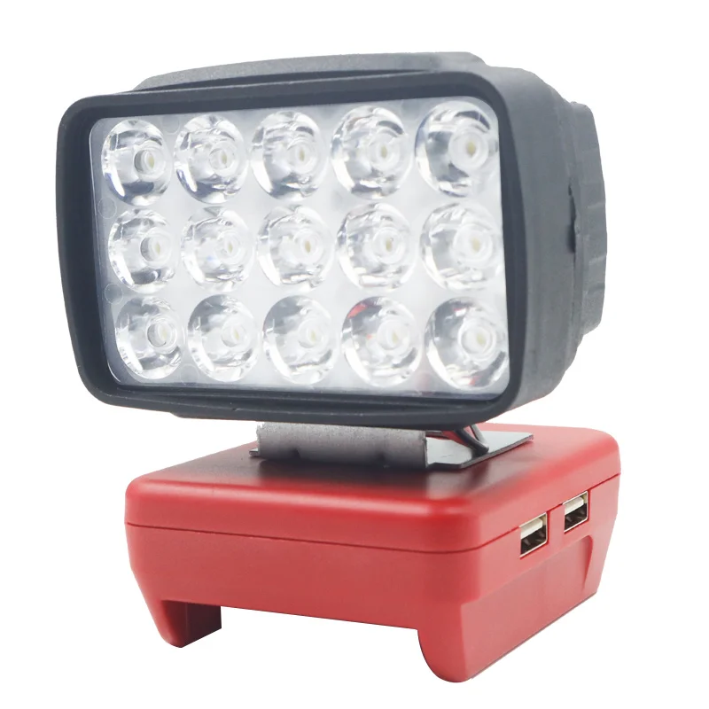 Car LED Work Lights Flashlights Electric Torch Spotlight USB Power Bank For Milwaukee 18V Li-ion Battery High Low Beam Contr portable flashlight portable spotlight portable work lights portable work light