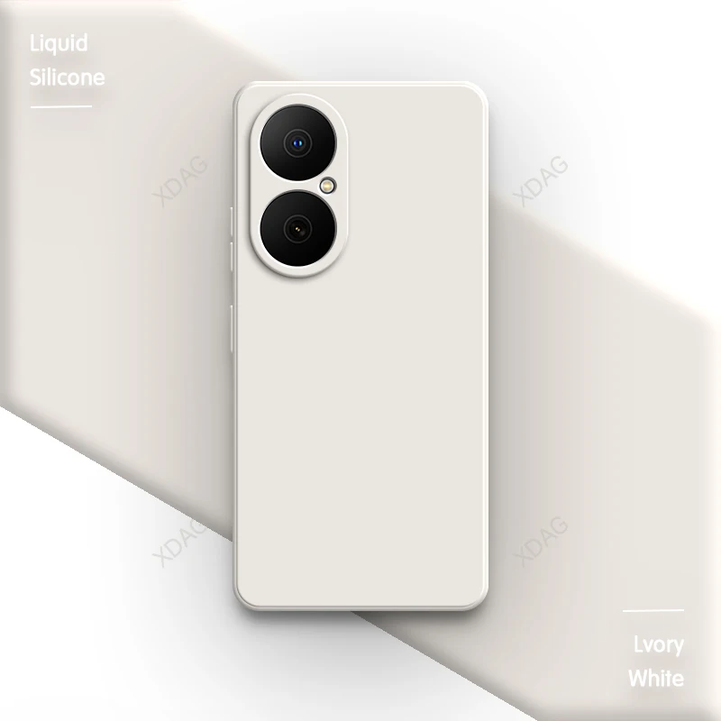 Classic Square Silicone Phone Case with Camera Protection for Huawei Nova Y73 Enjoy 80 5G