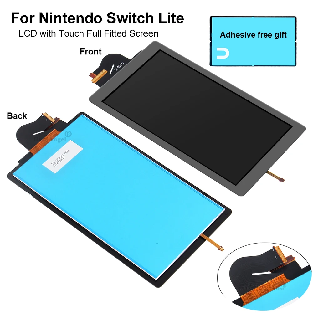 Full-Fitted 2 IN 1 Screen Assembly Digitizer Replacement LCD Screen Full Assembly for Nintendo Switch Lite Console