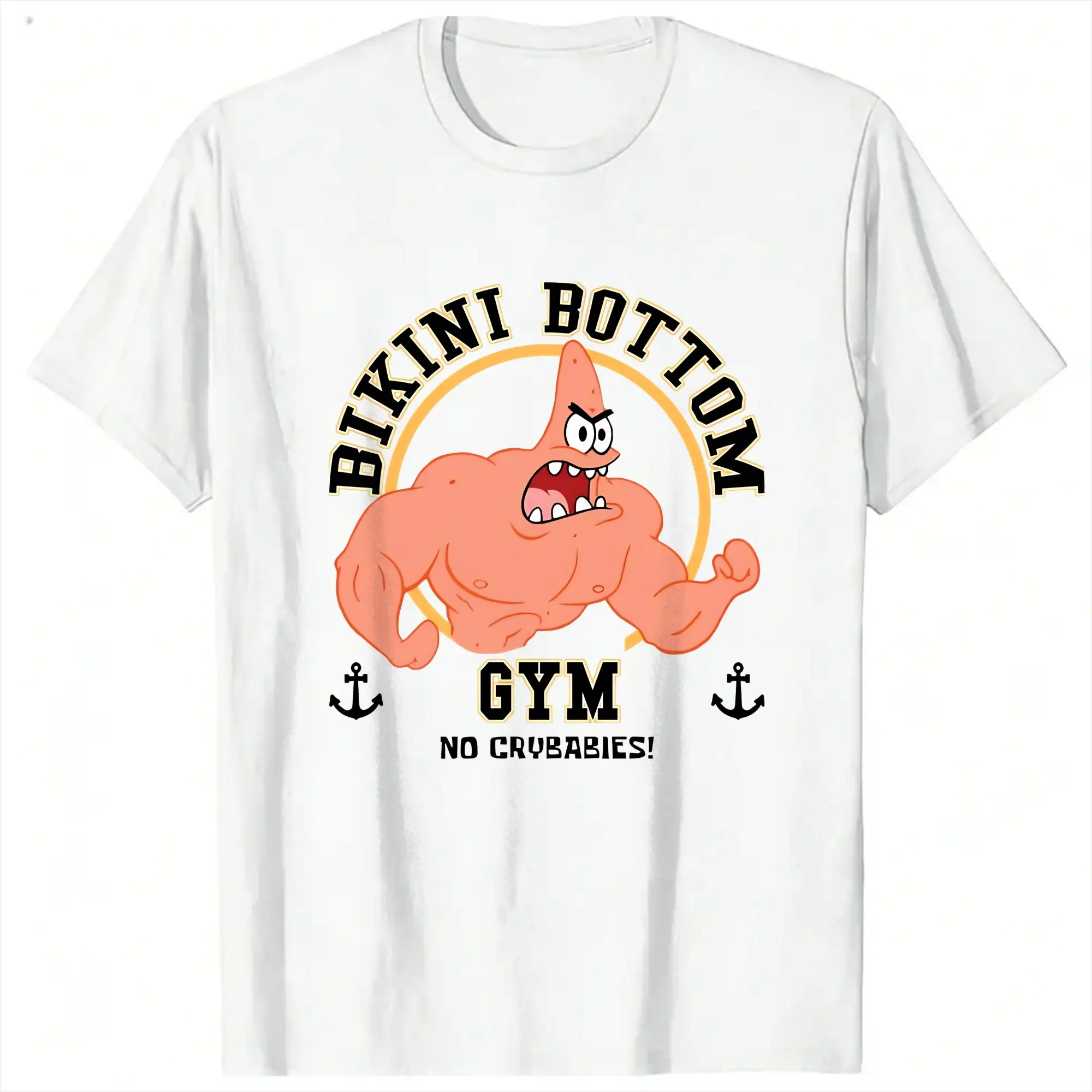 Herren- und Damen-T-Shirt, Bikini-Unterteil, Gym Patrick T-Shirts, Harajuku Sommer-T-Shirt, Streetwear, lässige Oberteile aus reiner Baumwolle, Geschenkidee