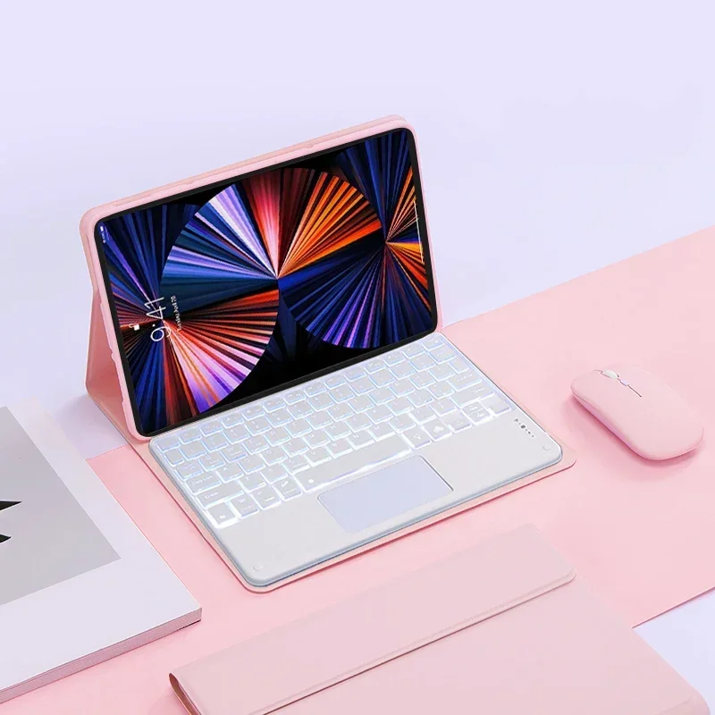 Rétroéclairé Clavier Coque Pour Honor Pad 8 Tablette 12 Pouces, Smart Touchpad, Azerty Français