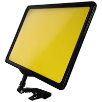 Black Frame Yellow Paper Price Tag Label Holder Advertising Rack Display Stand Card Note Holder Supermarket Vegetable 1