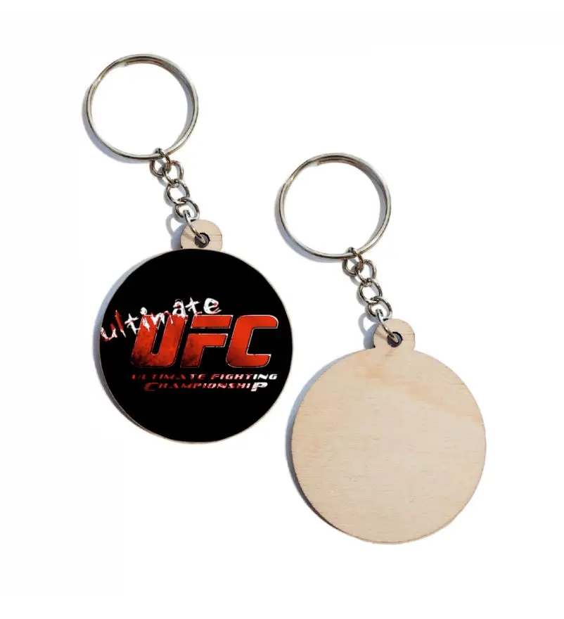 Брелок на ключи деревянный UFC принт 213 |