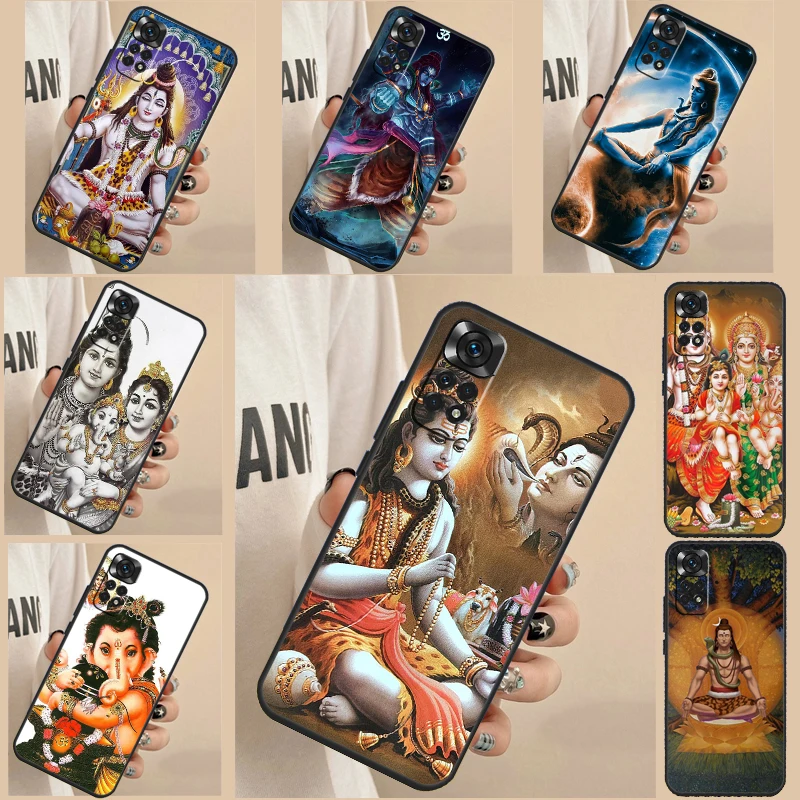 God Diety Hindu Ganesha Shiva Custodia Per Telefono Per Xiaomi Redmi Note 12 Pro 8 9 10 11 Pro Note 12S 11S 10S 9S 9C 10C 12C Cover
