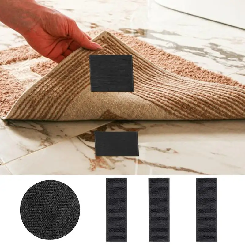 

Rug Tape Invisible Anti-Slip Car Carpet Tape Floor Mat Self Adhesive Fastener Nylon Hook Dots Stickers for Photo Wall Sofa
